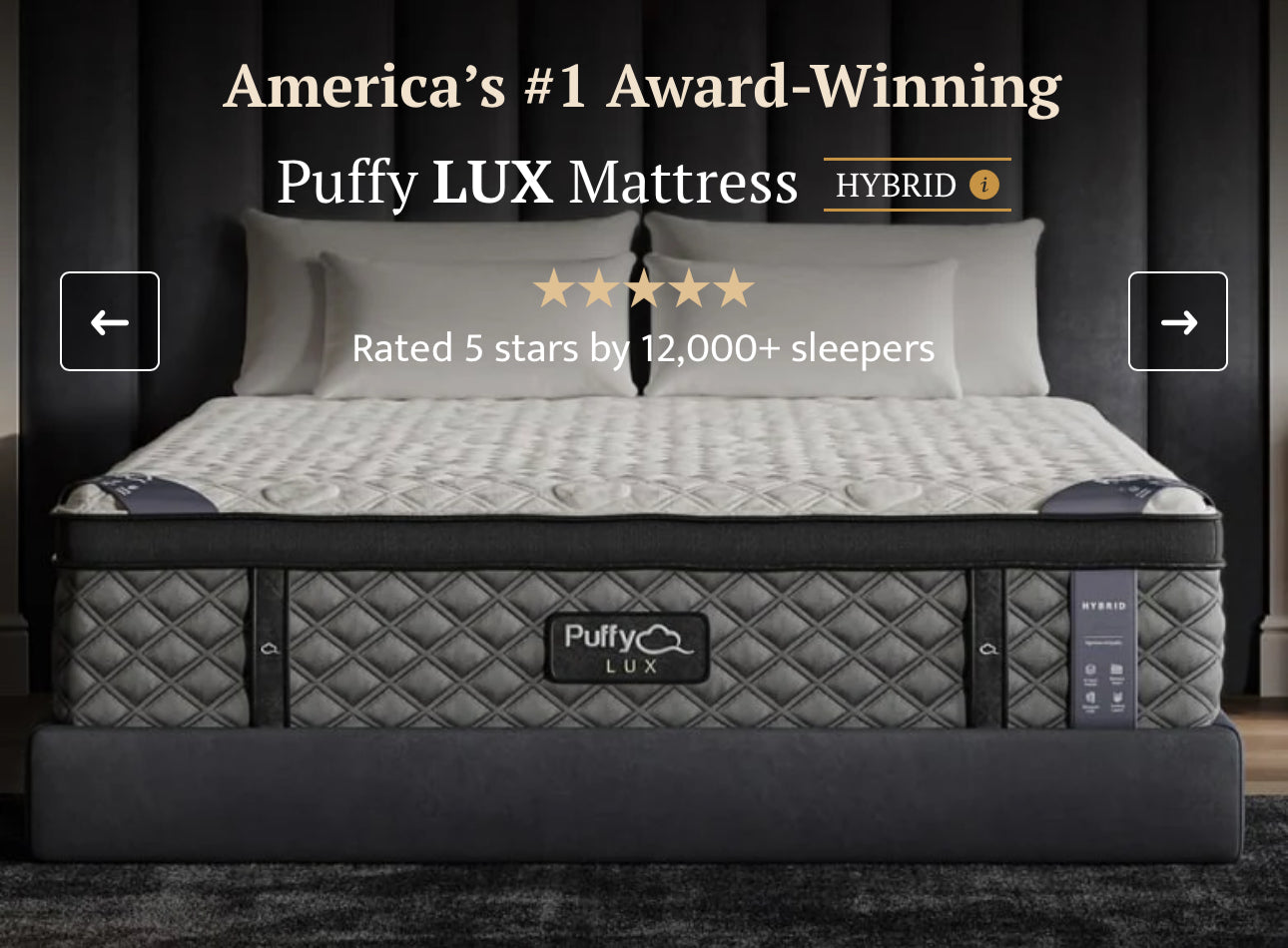 Puffy Lux Hybrid Mattress