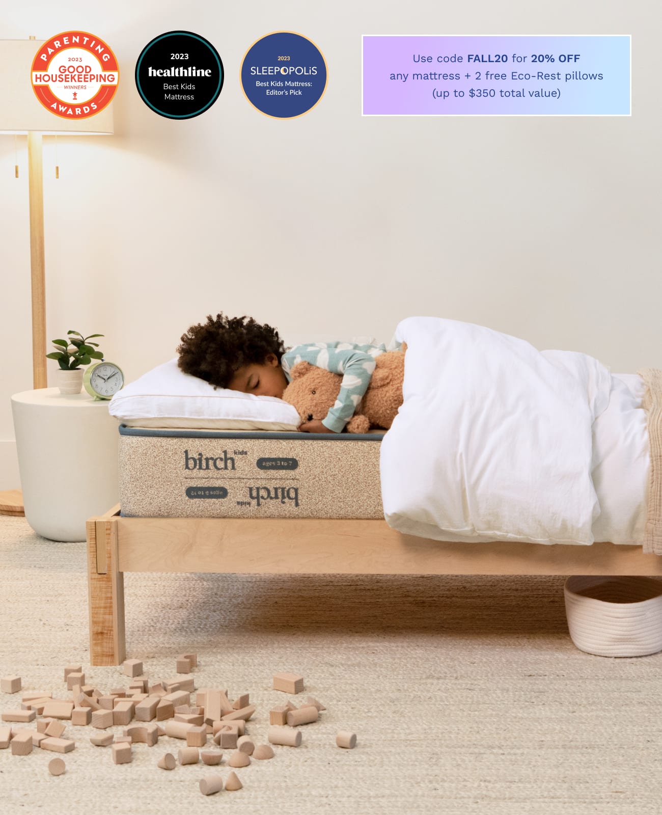 Birch Kids Organic Mattress 2- Sided