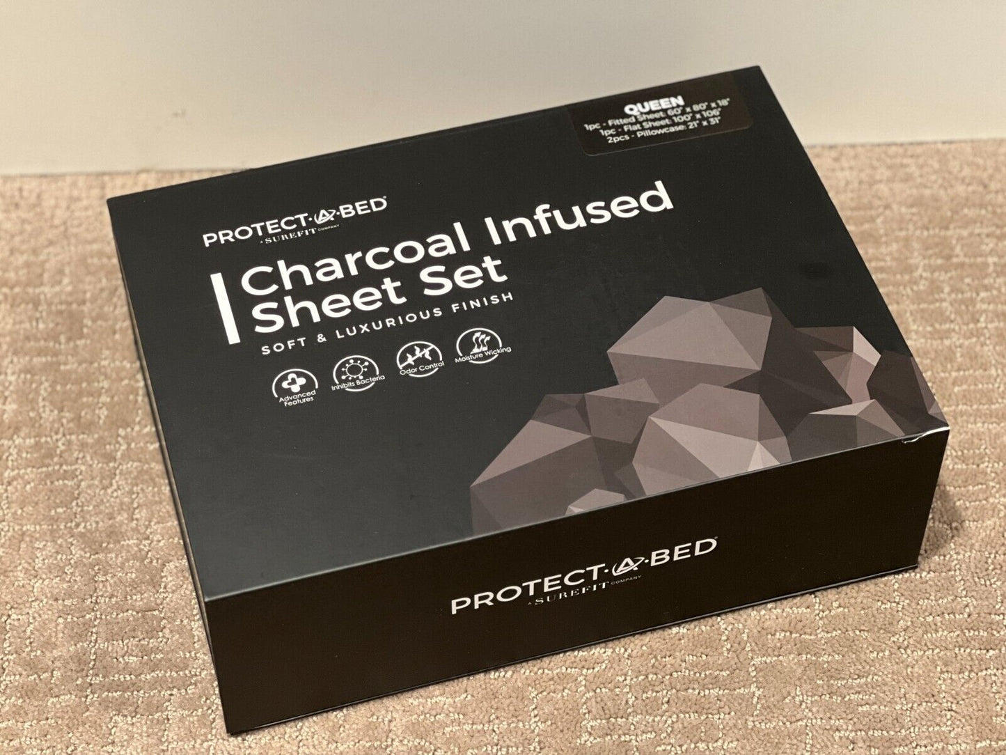 Charcoal Infused Grey Sheet Set