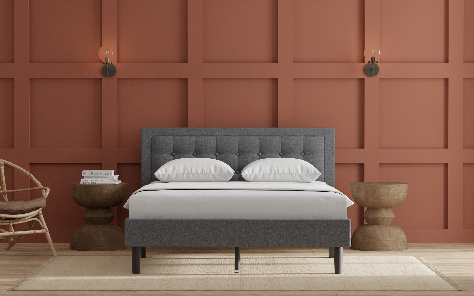 Mornington Bed frame with Headboard